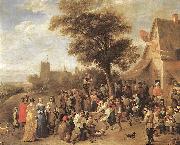 TENIERS, David the Younger Peasants Merry-making wt oil painting artist